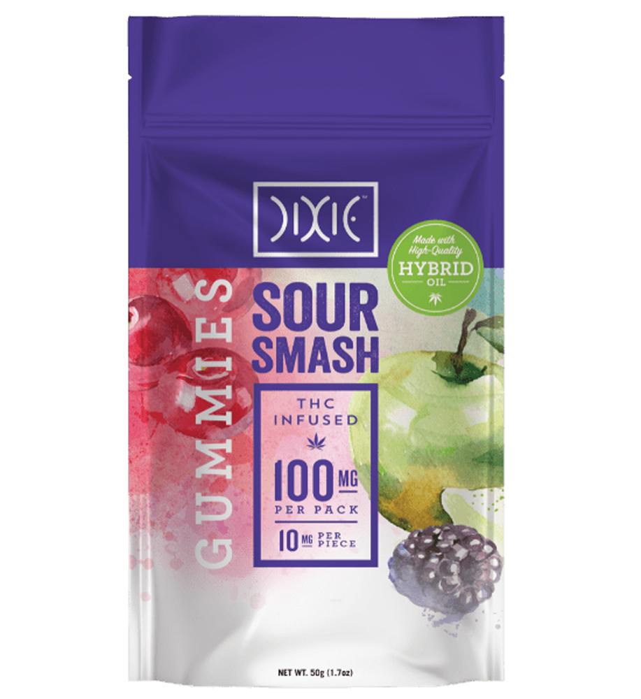 Sour Smash Hybrid (10mg) Dixie Gummies Jane
