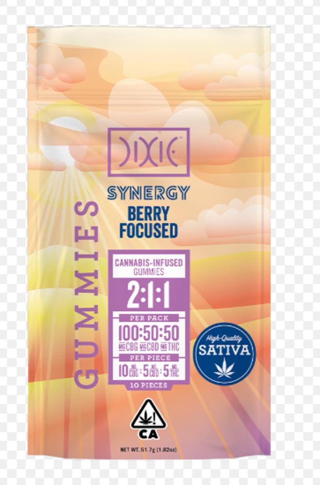 SYNERGY Berry Focused 2:1:1 (100mg CBG/50mg CBD/50mg THC)