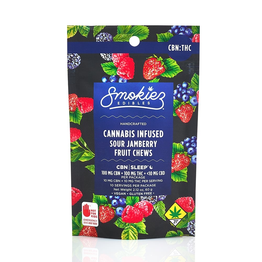1:1 Sour Jamberry [10pk] (100mg CBN/100mg THC)
