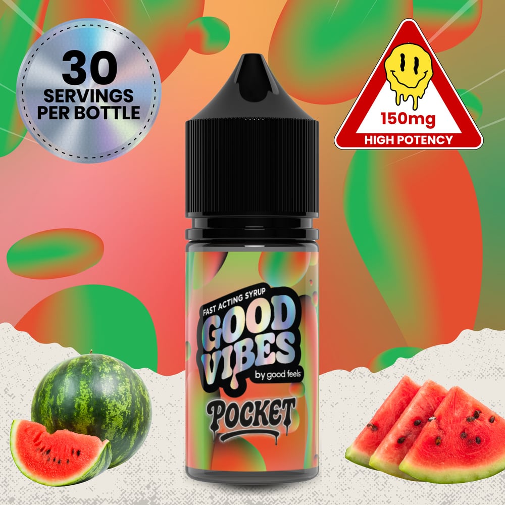 Good Vibes - Pocket Fast-Acting Watermelon Tincture Syrup (150mg) Good Vibes - Pocket Fast-Acting Watermelon Tincture Syrup (150mg)