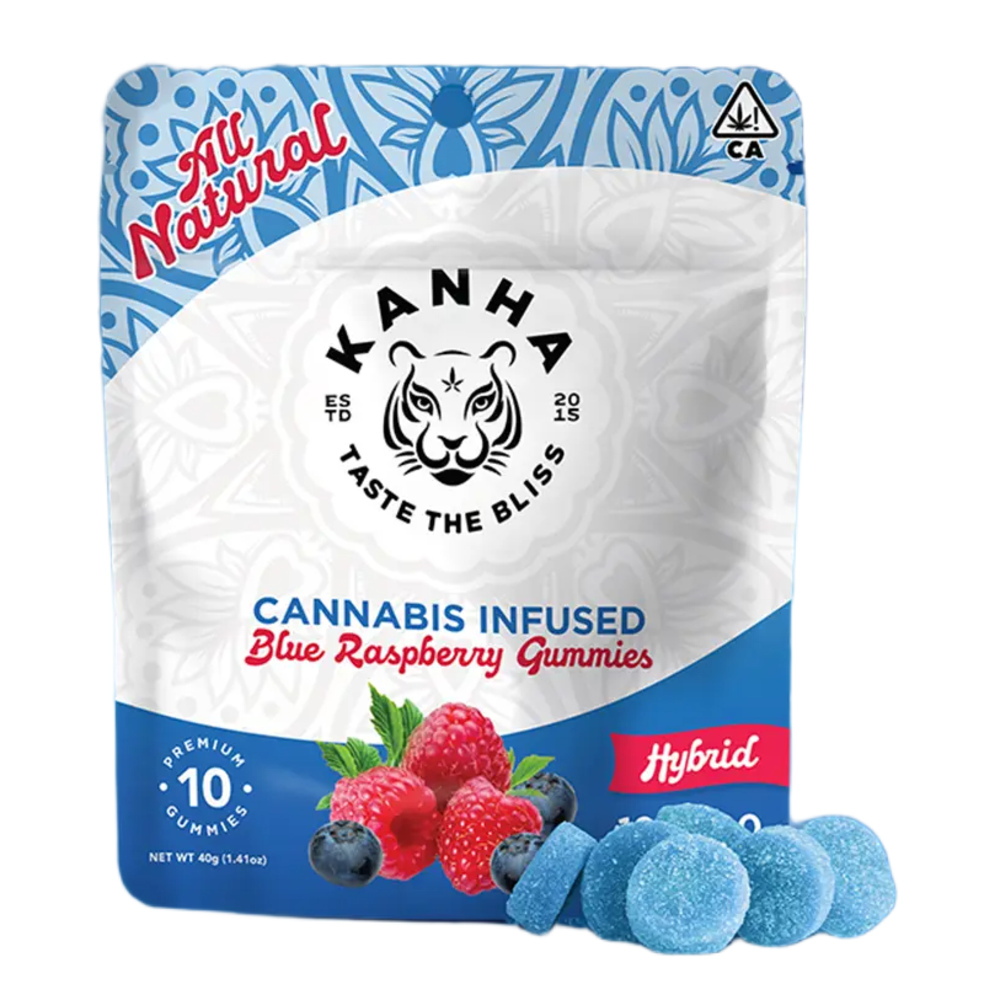 KANHA | Blue Raspberry | Hybrid | 100mg THC | 10-pack