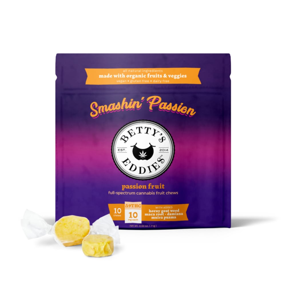 Smashin’ Passion Passion fruit [10pk] (100mg THC) Aphrodisiac Fruit Chews