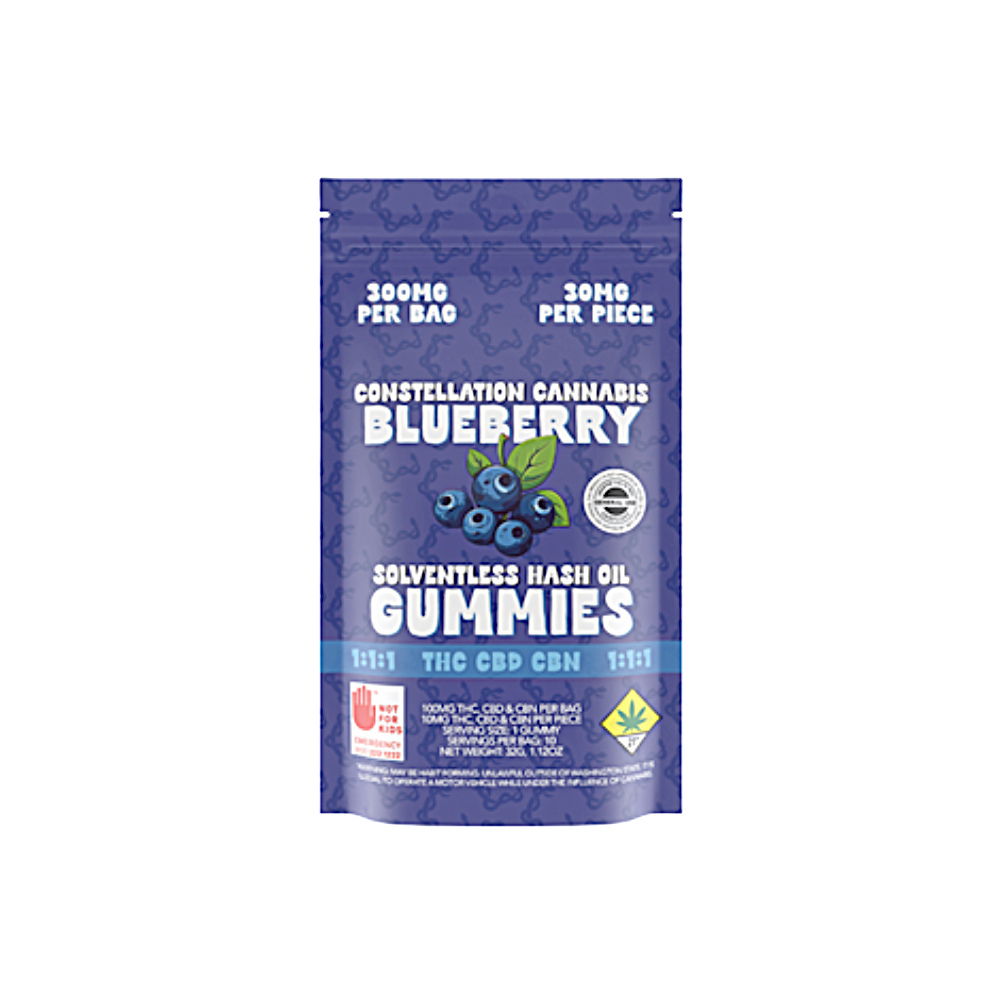 Shop 1:1:1 CBN Blueberry [10pk] (100mg THC/100mg CBD/100mg CBN