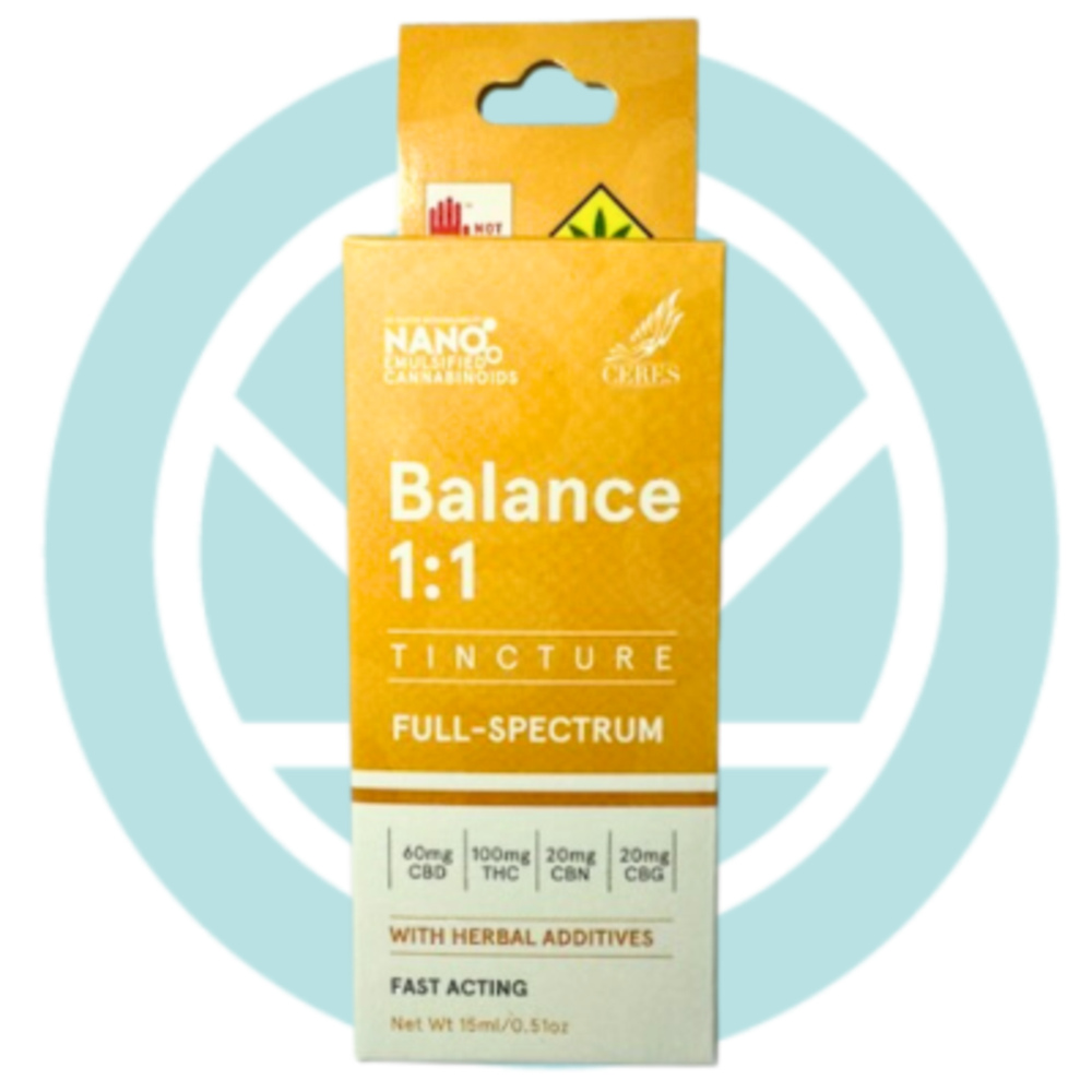 1:1 Balance [15ml] (100mg THC/60mg CBD/20mg CBG/20mg CBN)