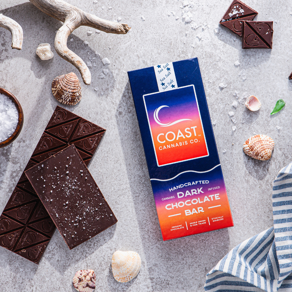 CHOC - 100mg Sea Salt Dark Chocolate Bar