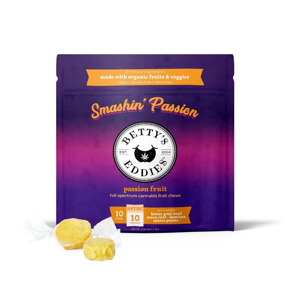 Smashin’ Passion Passion fruit [10pk] (100mg THC) Aphrodisiac Fruit Chews