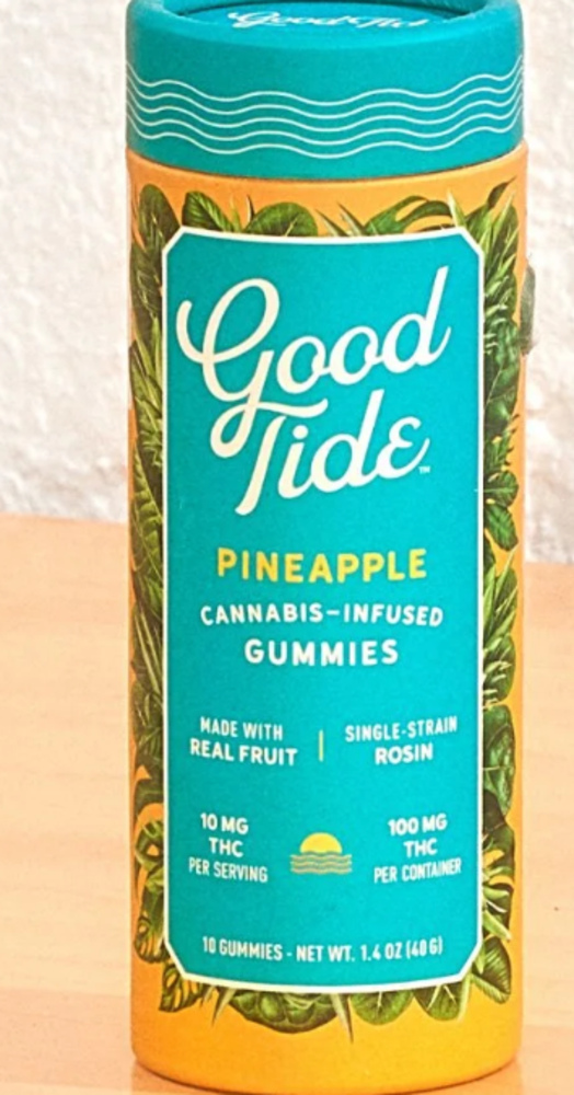 Pineapple Single-Strain Hash Rosin Gummies | Uplifting | 100mg