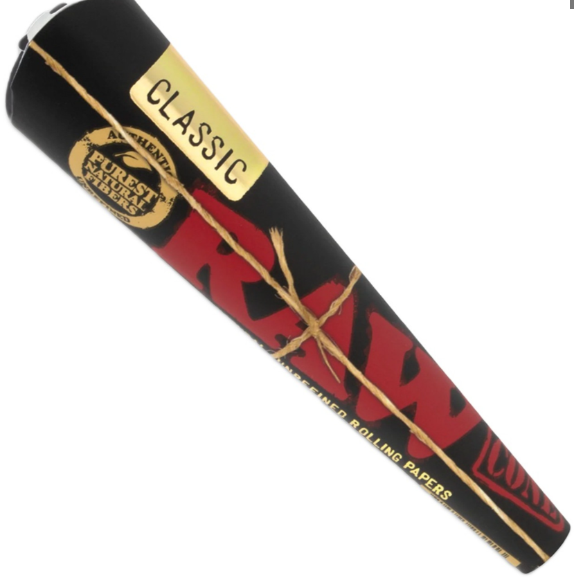 Raw Black Cones- 1 1/4 [6pk]