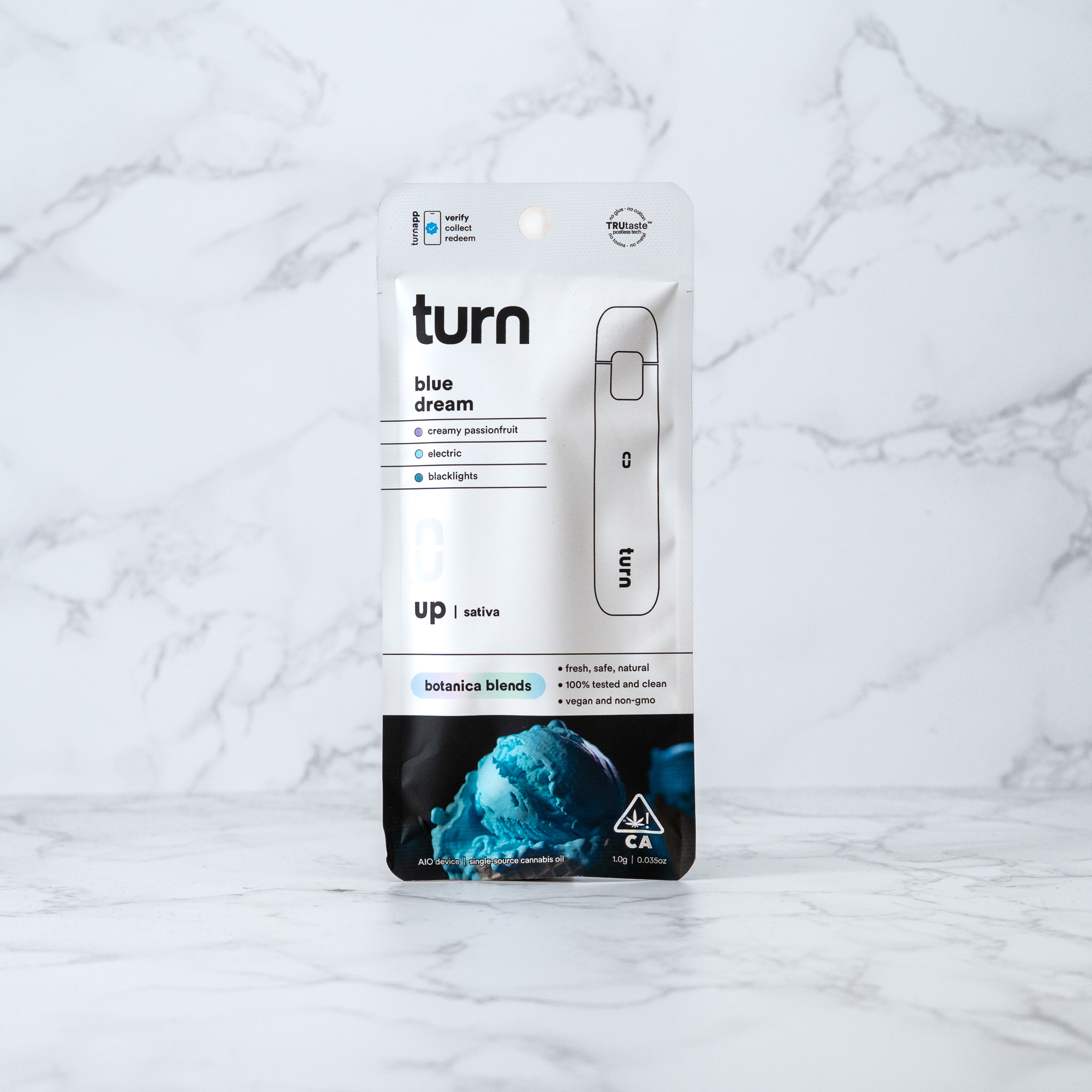 TURN - BLUE DREAM - 'BOTANICA BLENDS' ALL IN ONE VAPE CART - SATIVA - [1G]