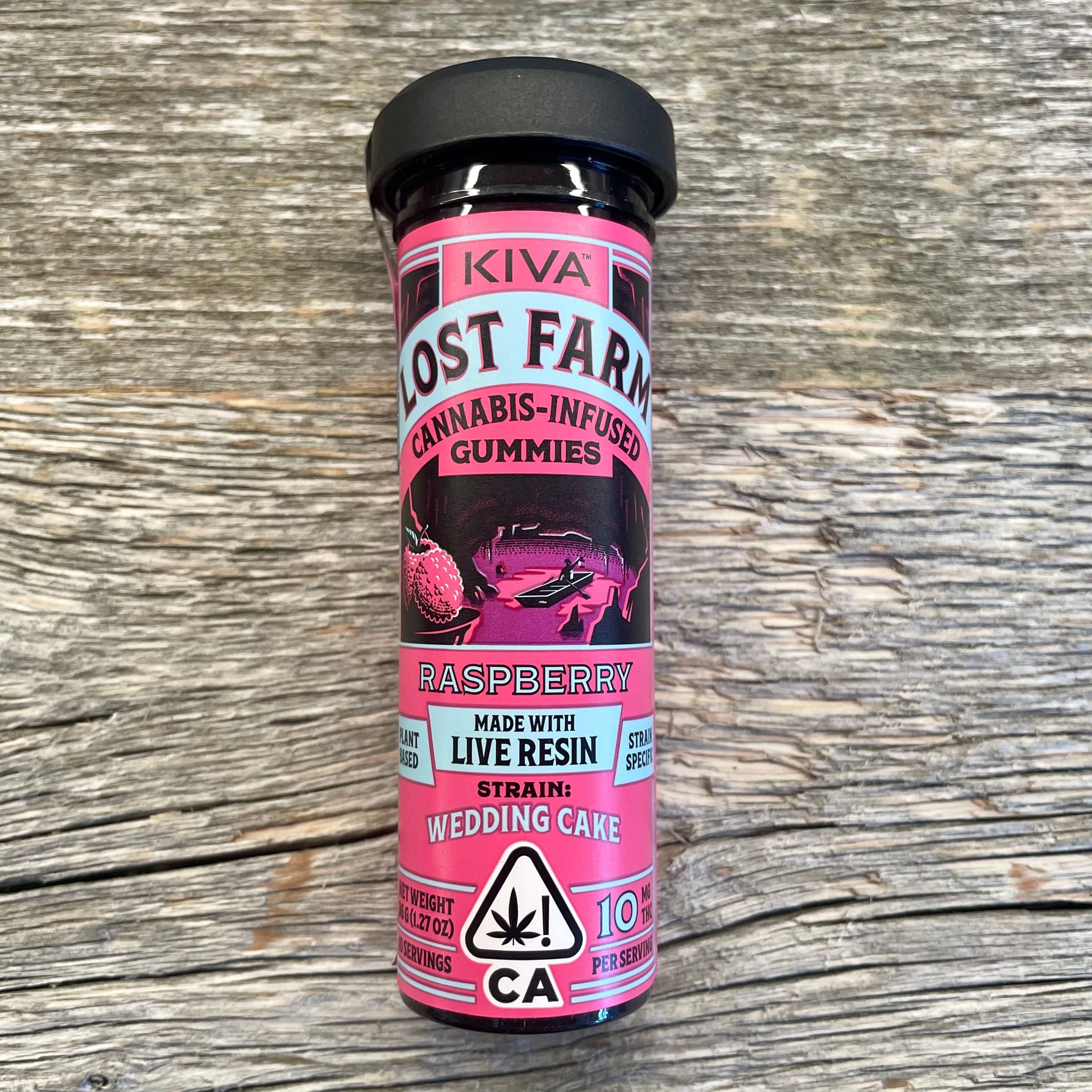 WEDDING CAKE RASPBERRY GUMMIES 10PC 100MG