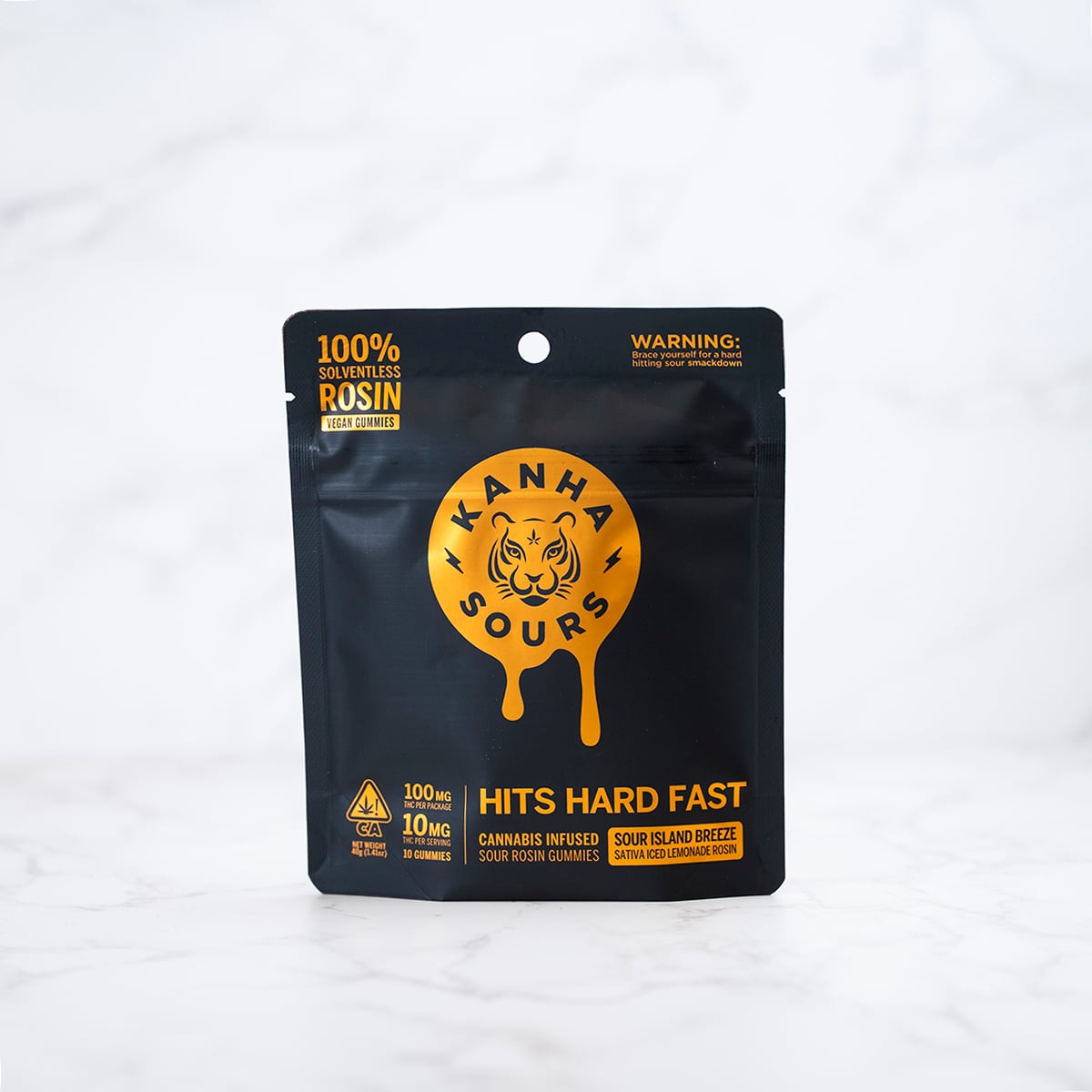 KANHA - SOUR ISLAND BREEZE - ROSIN GUMMY - SATIVA - (10PK) - [100MG]