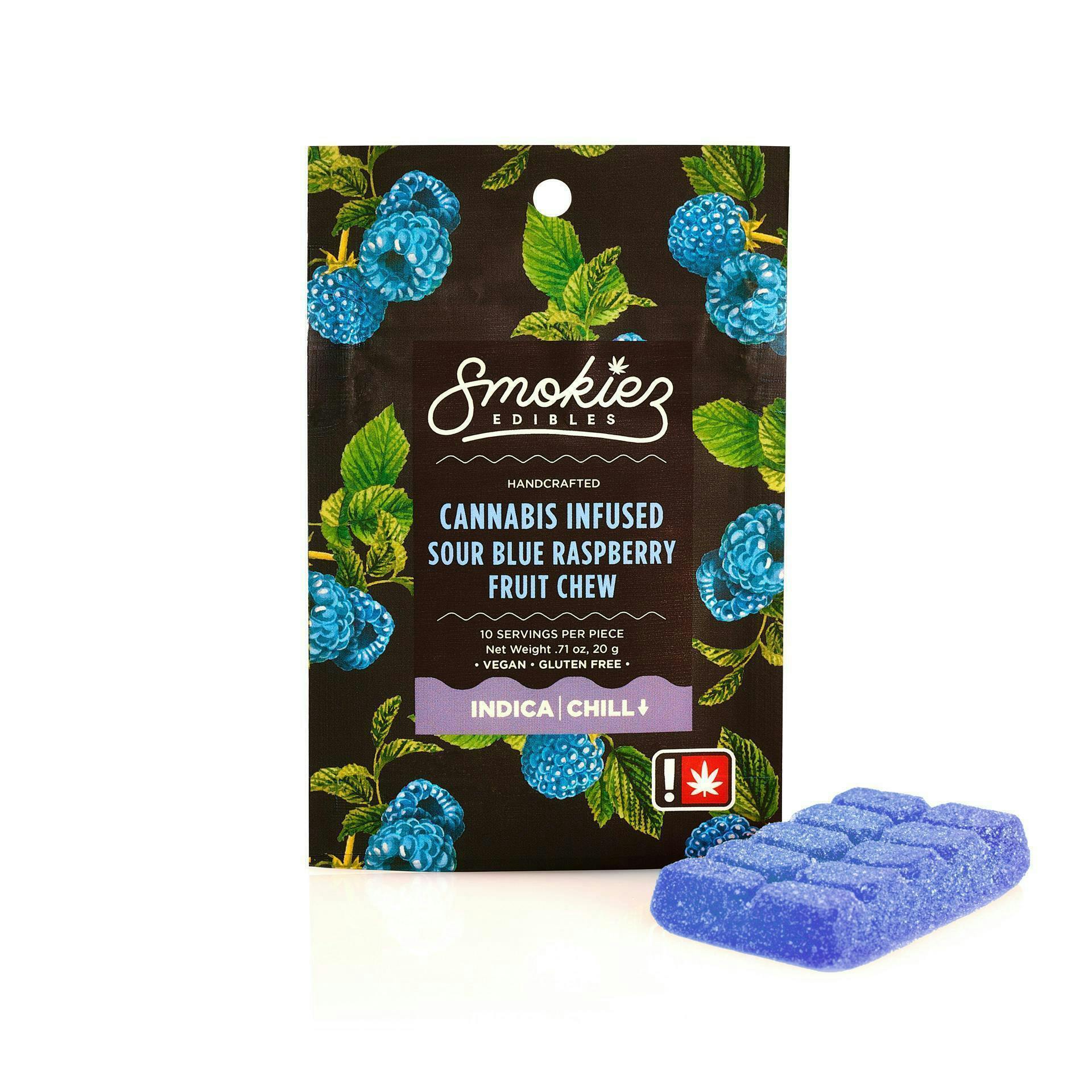 Sour Blue Raspberry - Indica [10pk] (100mg)