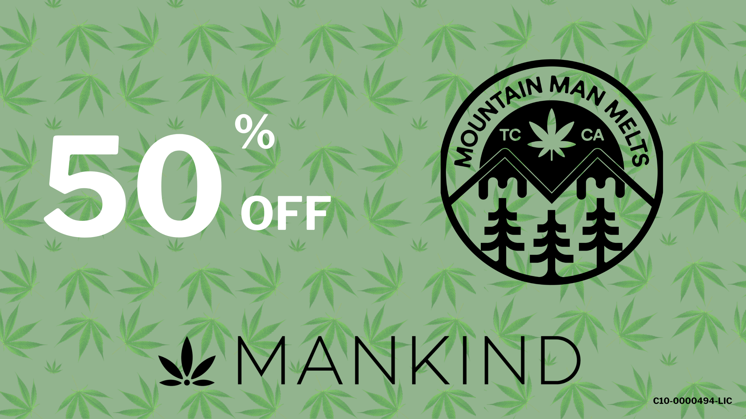 MOUNTAIN MAN MELTS - 50% OFF! special