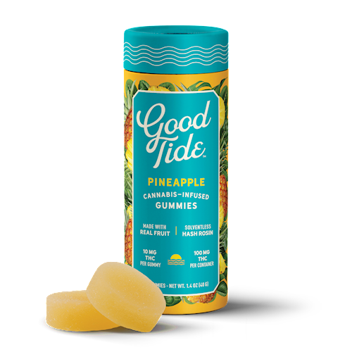 Pineapple Single-Strain Hash Rosin Gummies | Uplifting | 100mg