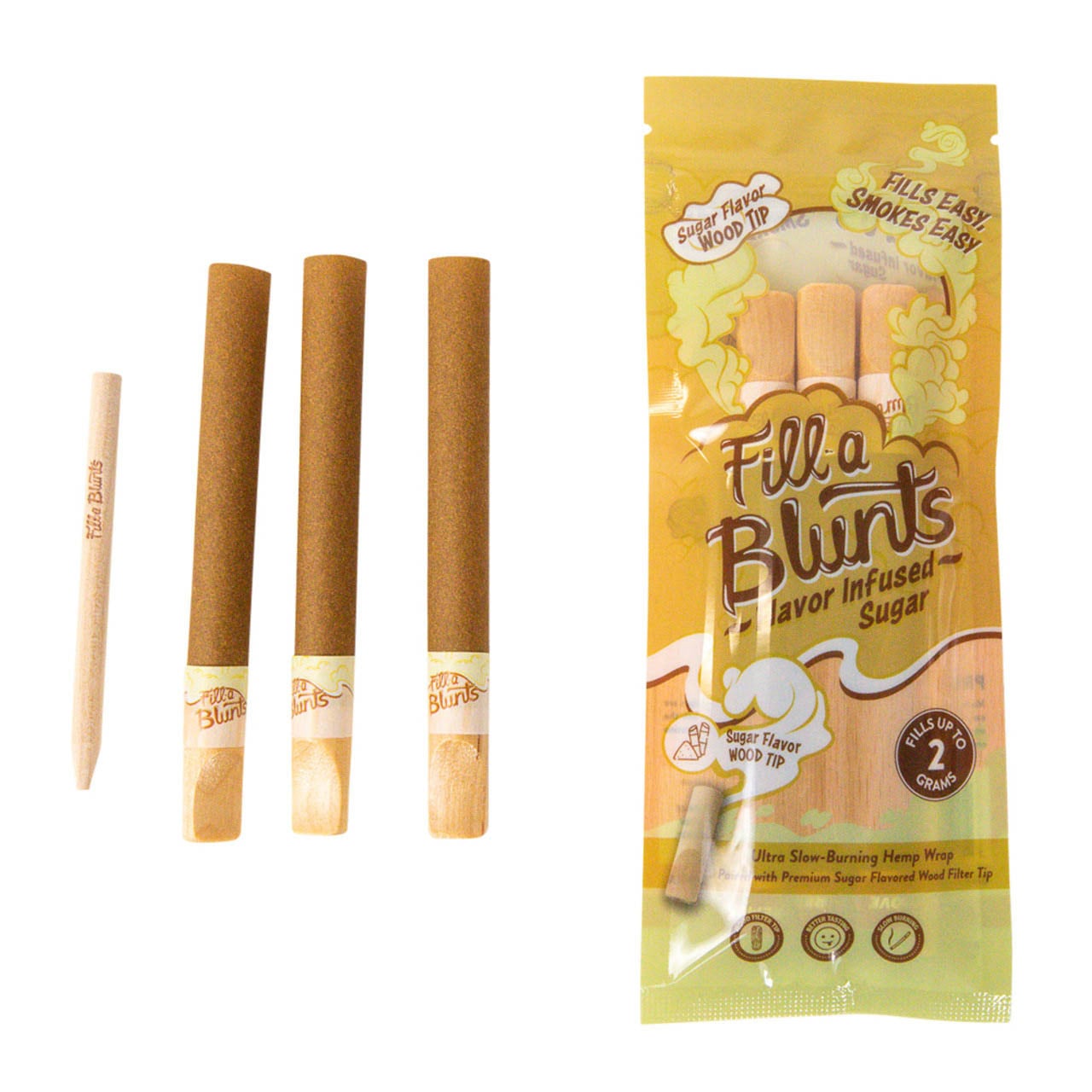 Hemp Wrap Tubes w Flavor Wood Tips