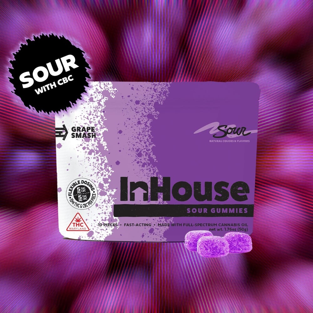 Sour Grape Smash w/ CBC [10pk] (100mg THC/100mg CBC)
