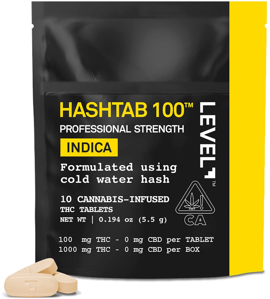 HASHTAB 100 Indica [10pk] (1000mg)