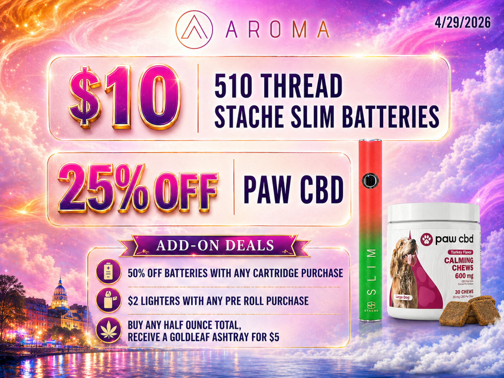 $10 Slim batteries special