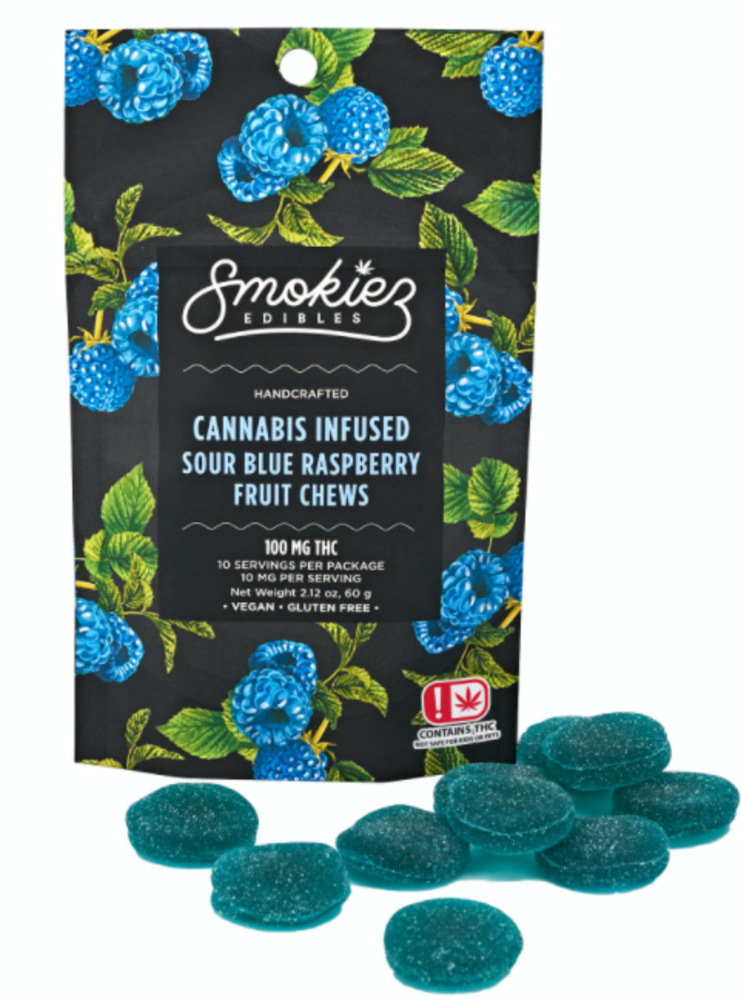 Sour Blue Raspberry - Indica [10pk] (100mg)