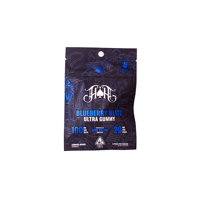 Blueberry Blitz | Sativa - Ultra Pure Gummies - 100mg THC Blueberry Blitz | Sativa - Ultra Pure Gummies - 100mg THC