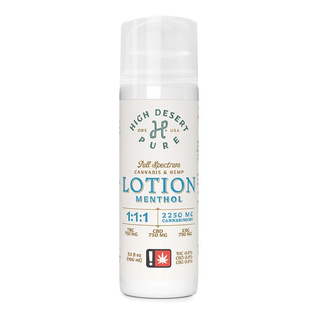 1:1 Menthol Lotion [3.5 fl oz] (750mg THC/750mg CBD)