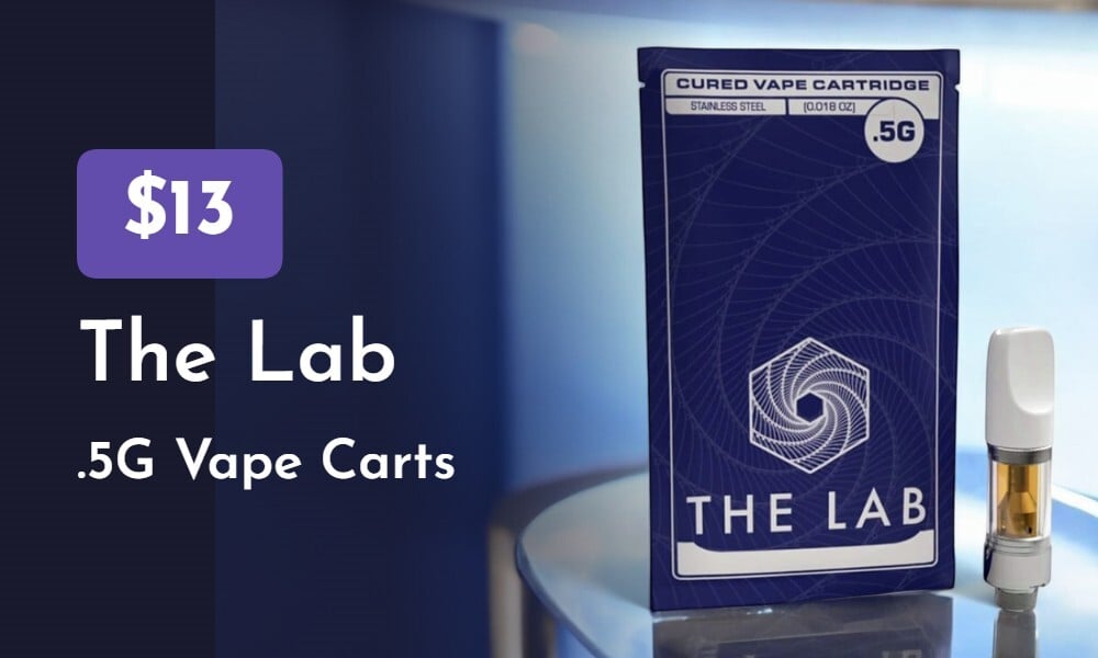 $13 The Lab 0.5g Vape Cartridges special