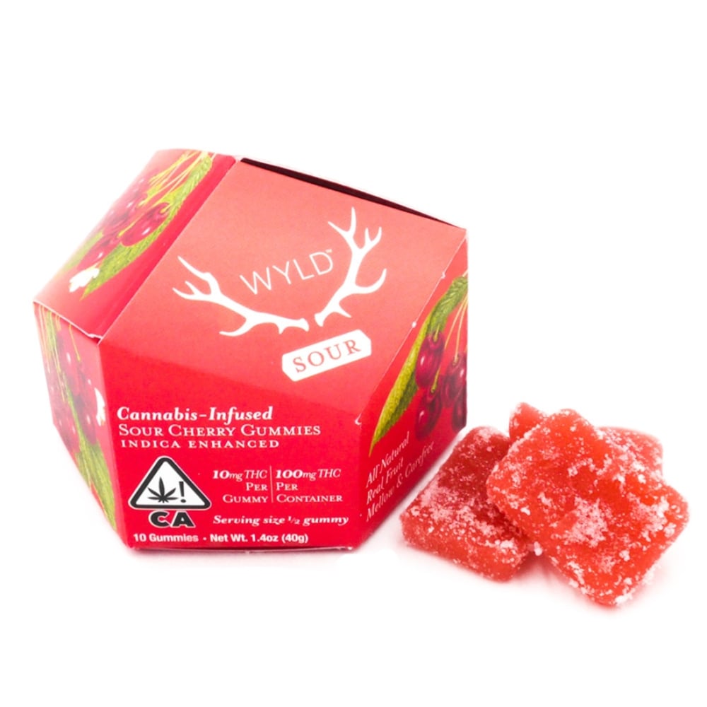 Sour Cherry Indica Enhanced Gummies | 100mg