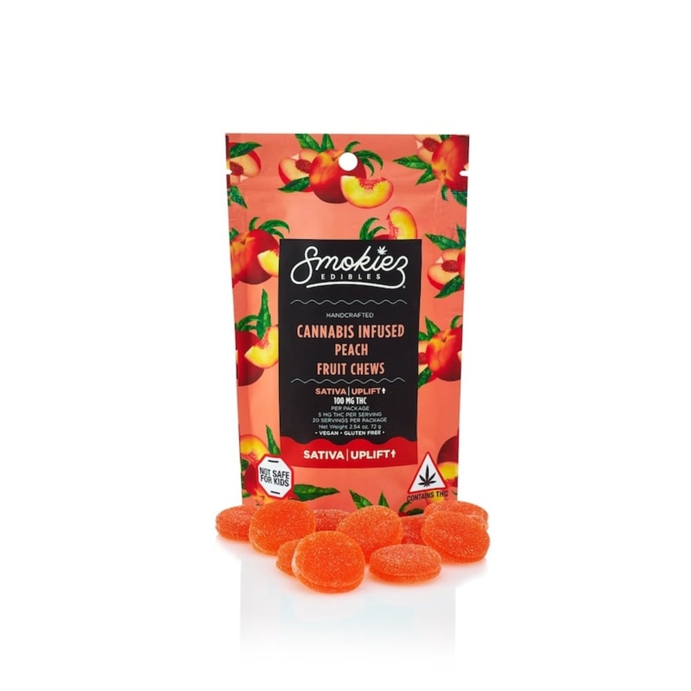 Smokiez - Sweet Peach Sativa Fruit Chews (100mg 20pk)