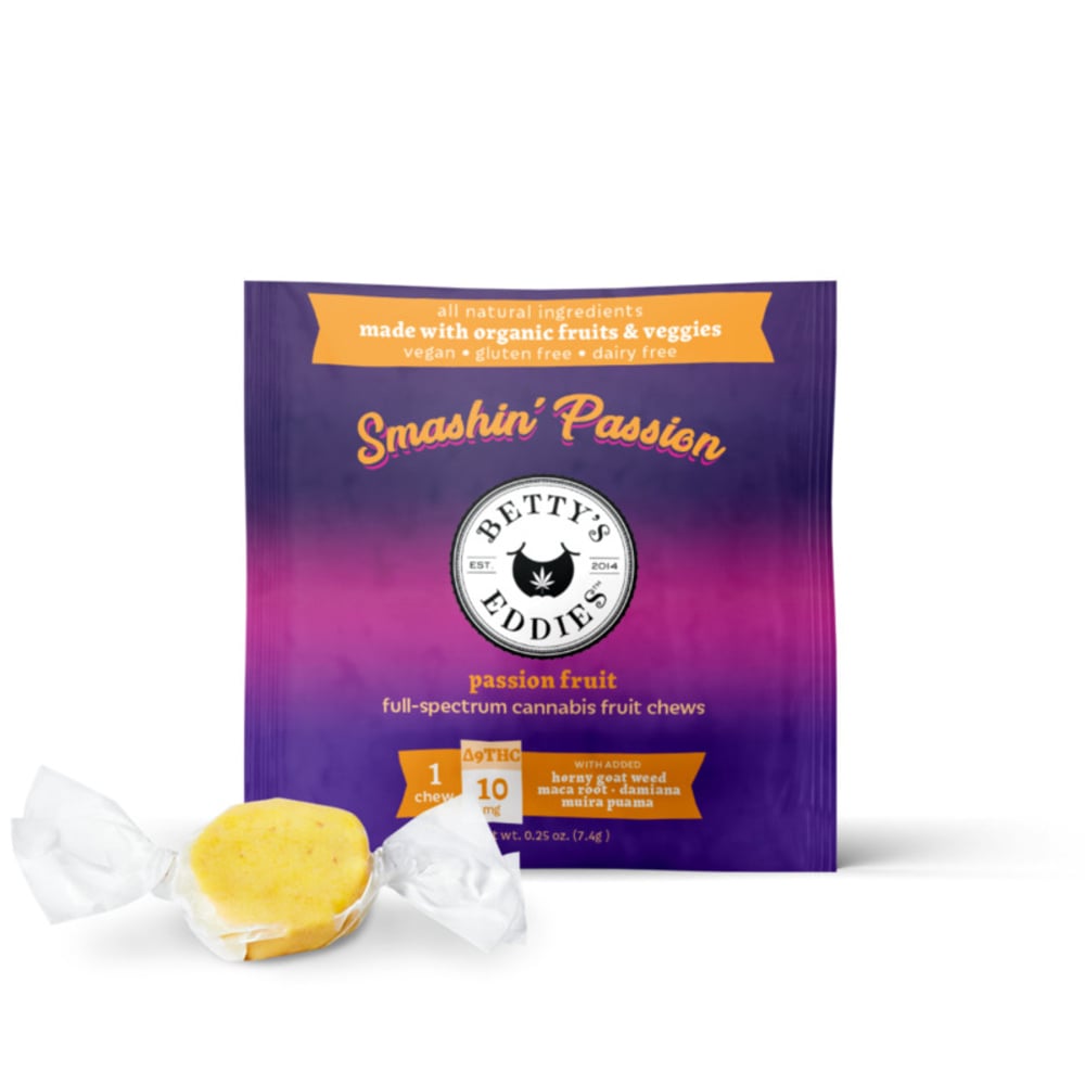Smashin’ Passion Passion fruit [10pk] (100mg THC) Aphrodisiac Fruit Chews
