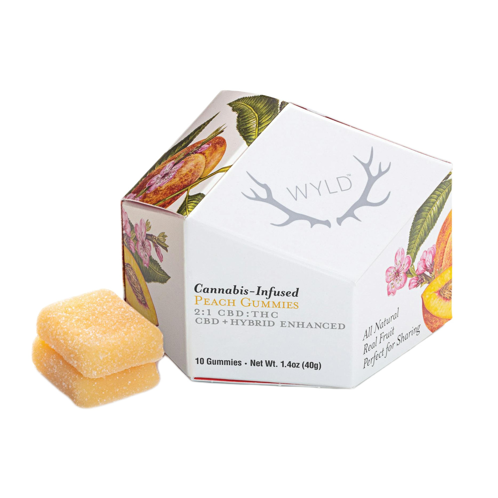 Peach 2:1 CBD + Hybrid Enhanced Gummies | 100:50mg