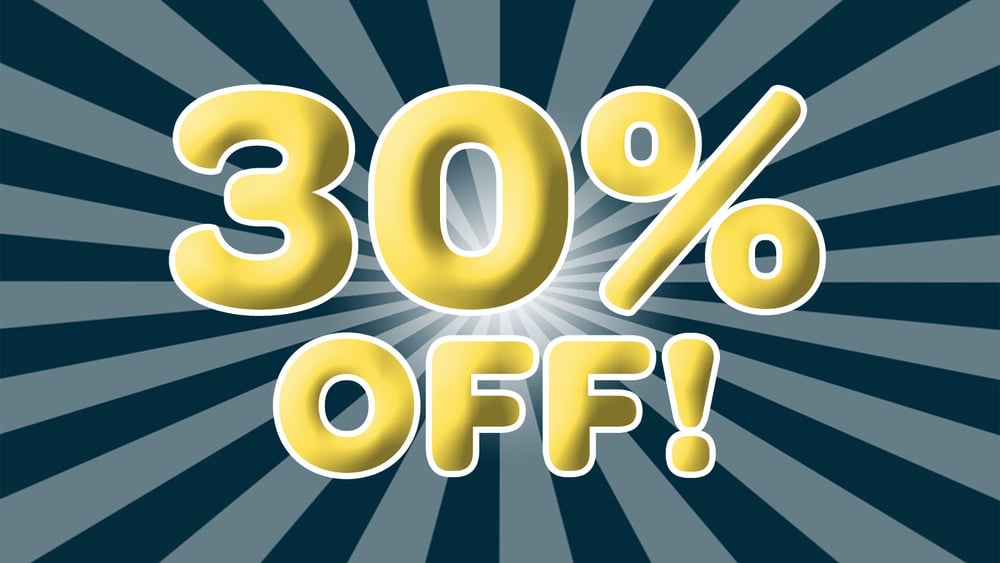 30% OFF SELECT PRODUCTS special photo