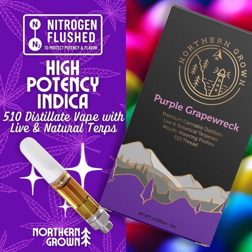 Shop Northern Grown Purple Grapewreck Juiced Cartridge | Fine