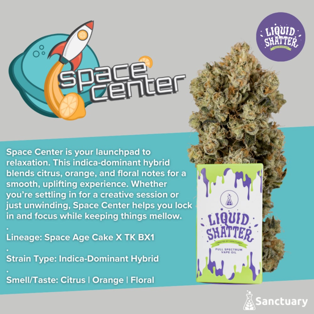 Sanctuary  Space Center Liquid Shatter Cartridge  *NP