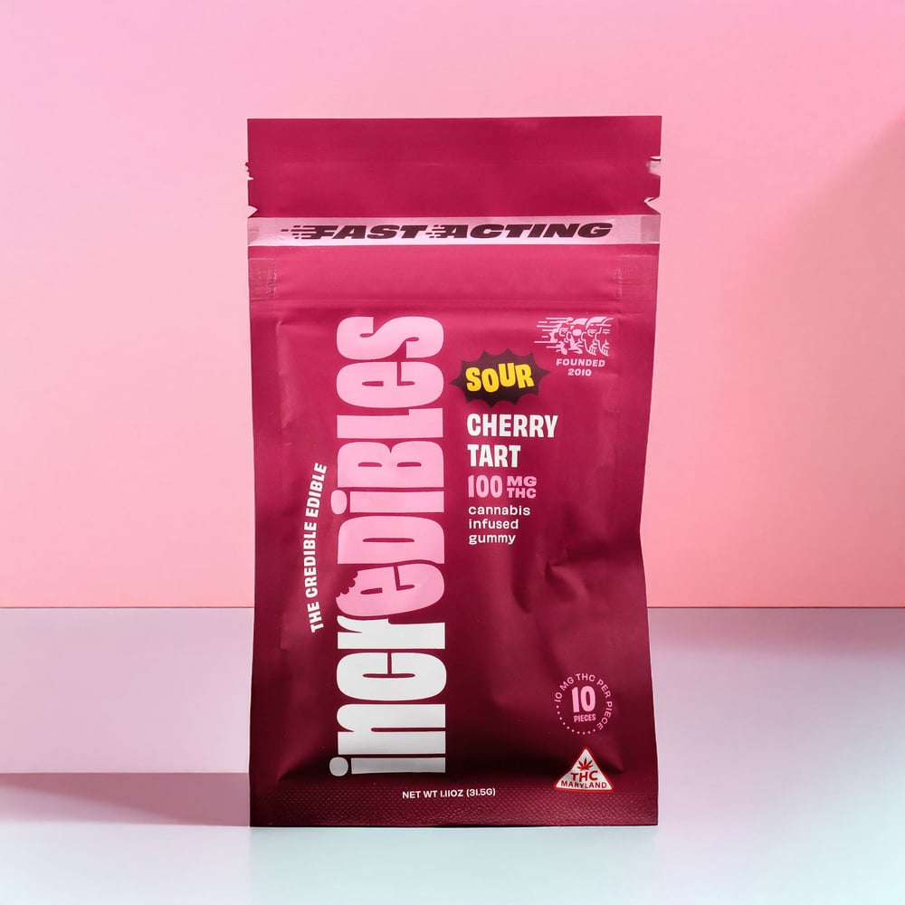 Shop Fast Acting Sour Cherry Tart [10pk] (100mg) | Peake ReLeaf