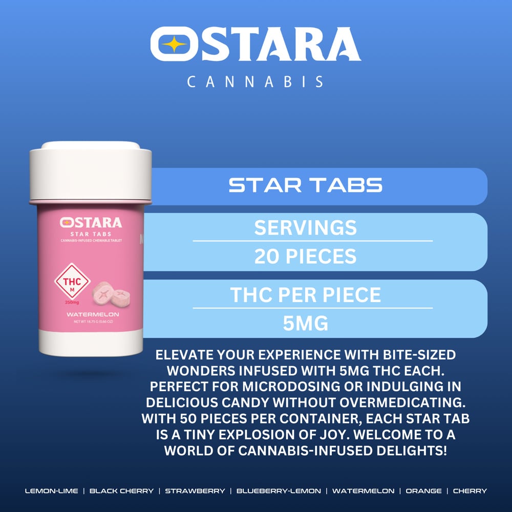 Star Tabs - Watermelon [50pk] (250mg)