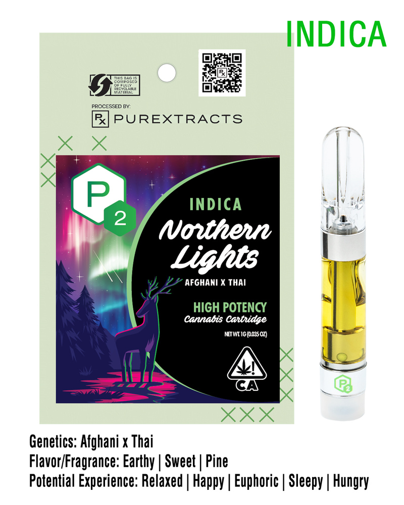 Northern Lights | Indica - Ultra Extract High Purity Oil - 1G Vape Cartridge