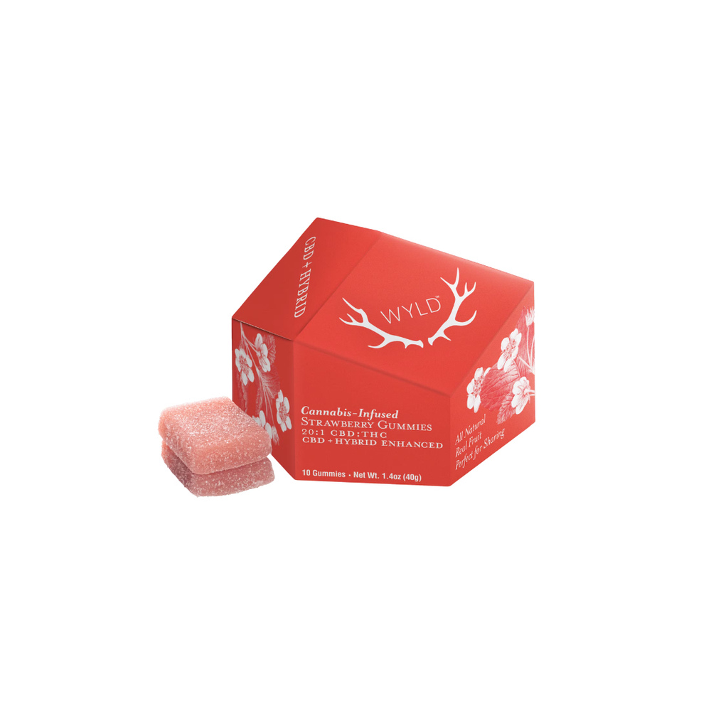 Strawberry 20:1 CBD + Hybrid Enhanced Gummies | 200mg:10mg