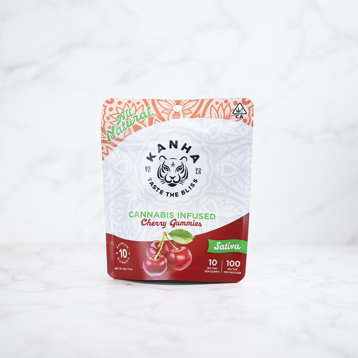 KANHA - CHERRY - GUMMY - SATIVA - (10PK) - [100MG]
