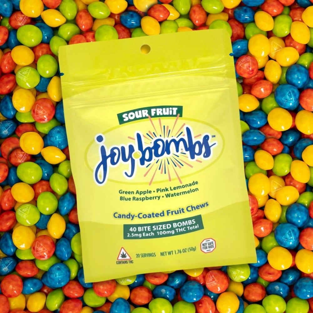 Joybombs - Sour Fruit Chews (100mg 40pk)