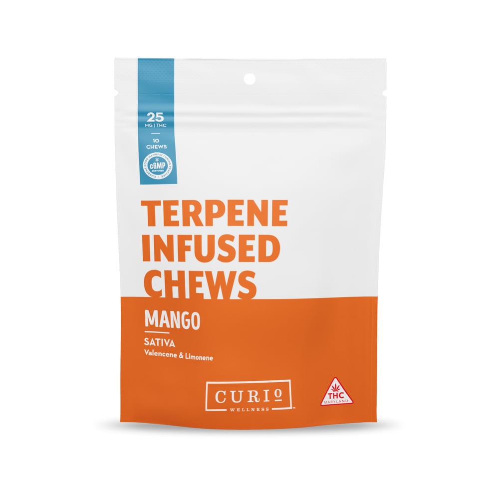 Mango Terpene Infused Chews - Sativa [10pk] (250mg)