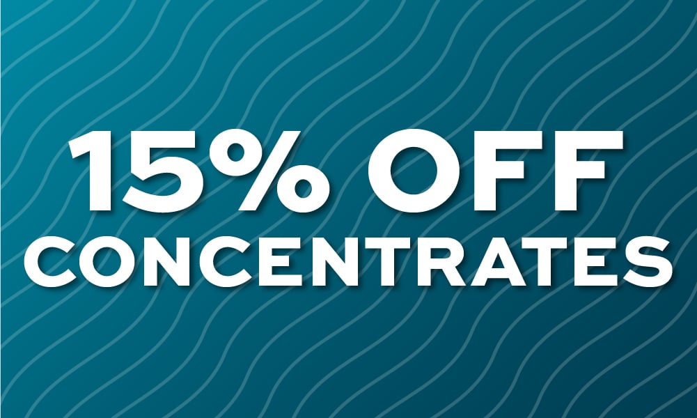 15% Off All Concentrates special