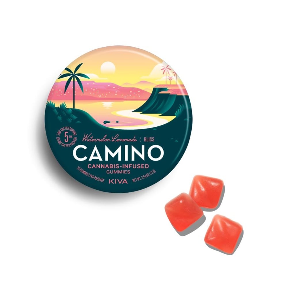 KIVA Camino - Watermelon Lemonade Gummies (100mg 20pk)