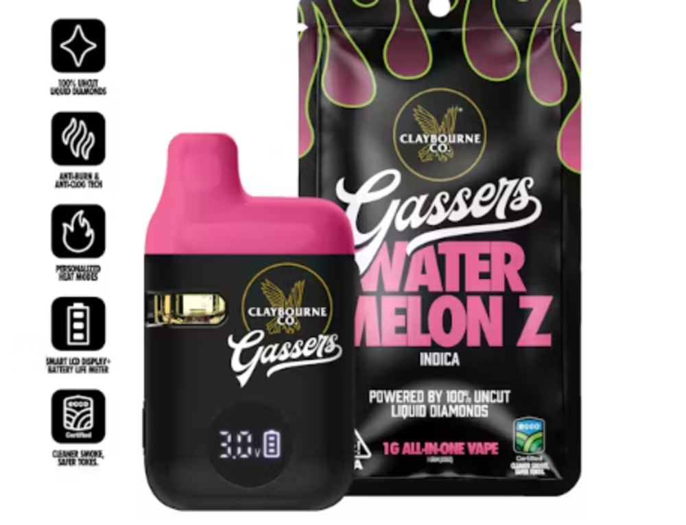 Watermelon Z  (1g) - Gassers All-In-One Liquid Diamonds Vape