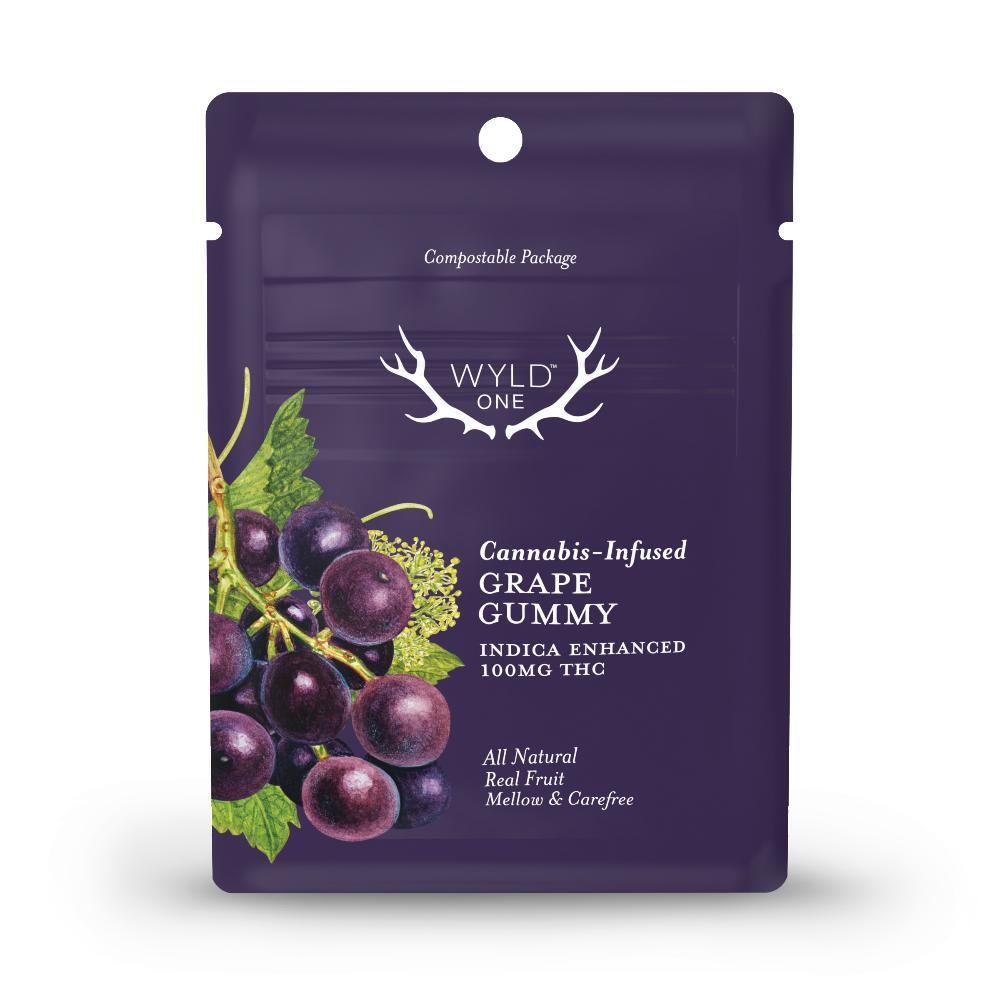Wyld ONE: Grape Indica Gummy | 100mg