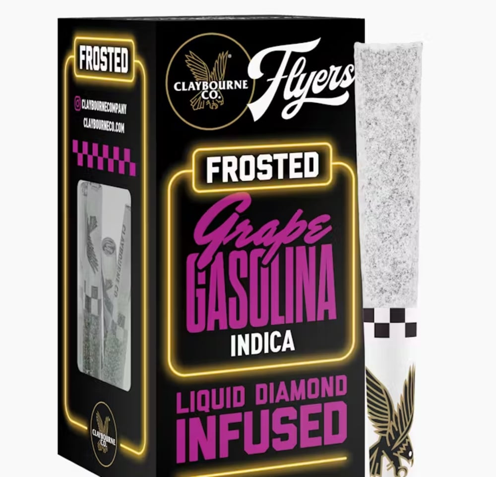 Grape Gasolina (2.5g) - Diamond Frosted Flyers Pre-Rolls