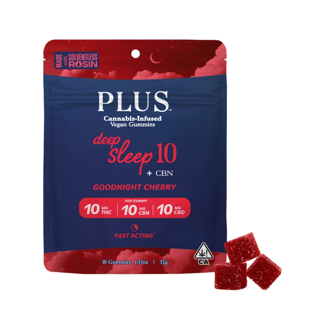 Plus Products Deep Sleep Goodnight Cherry 10:10:10 [10pk] (100mg THC/100mg CBD/100mg CBN)
