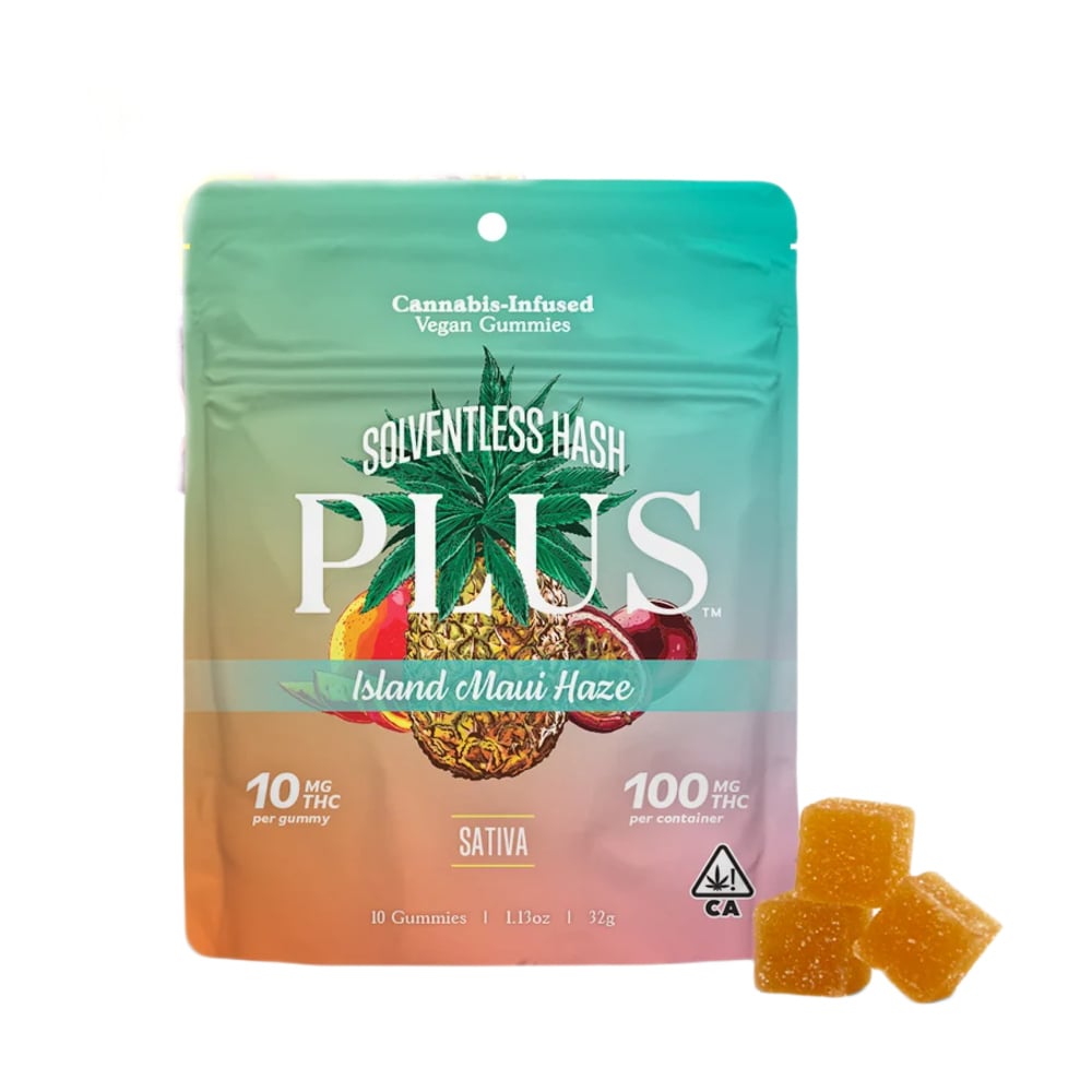 Plus Products Island Maui Haze Sativa Solventless [10pk] (100mg THC)