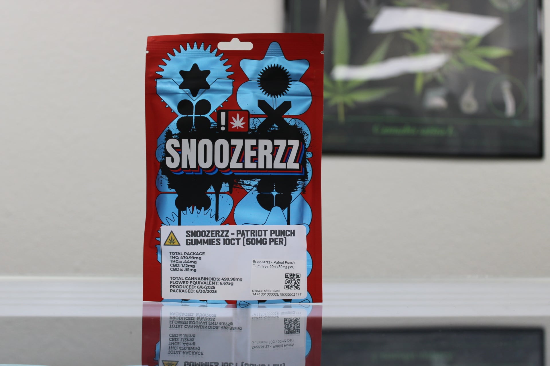 Snoozerzz - Patriot Punch [10pk] - 500mg THC - Hybrid