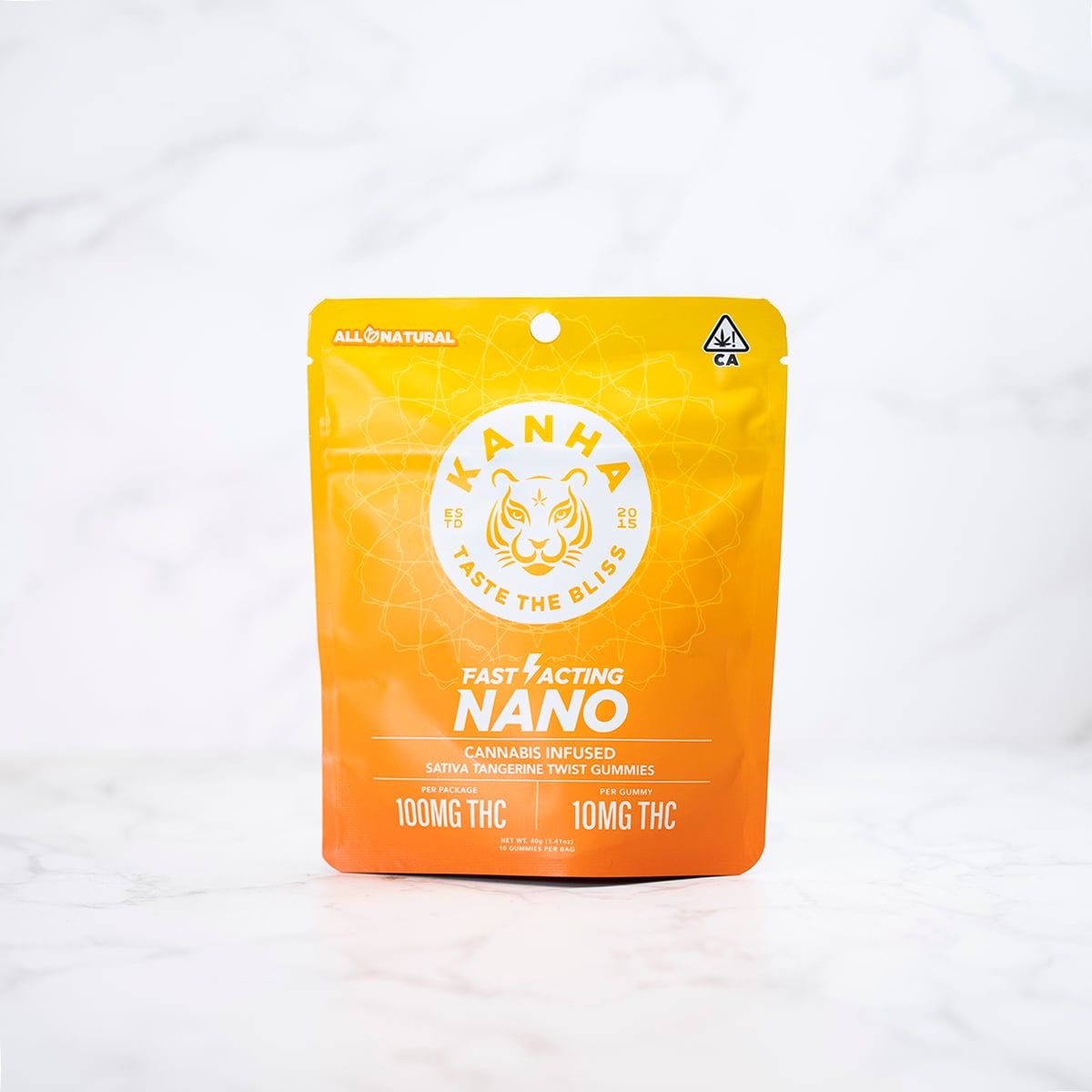 KANHA - NANO TANGERINE TWIST - SATIVA - 10PK - 100MG