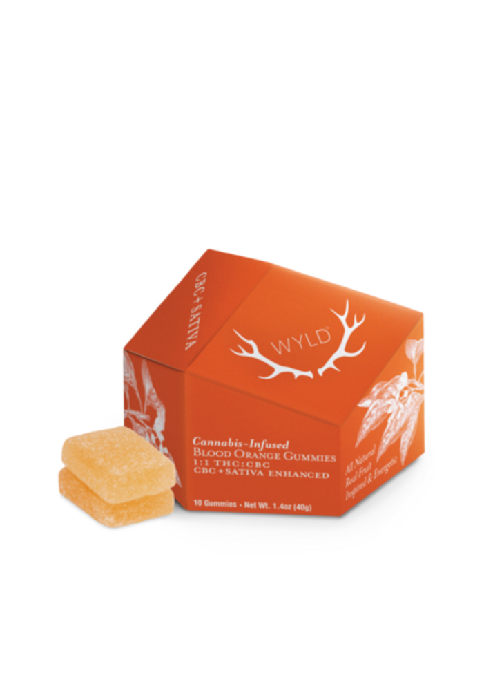 Blood Orange 1:1 CBC + Sativa Enhanced Gummies | 100mg THC:100mg CBC
